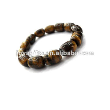 Olho de tigre Bead pedra pulseira